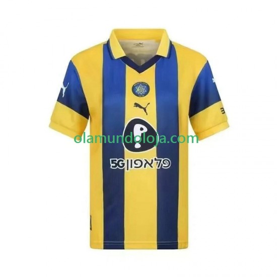 Camisola Maccabi Tel Aviv Homem Equipamento Primeiro 2025-2026 Manga Curta